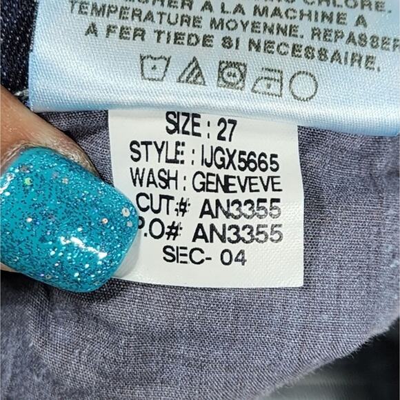 Joe's Jeans Dark Wash Socialite Kicker Geneveve Wash Jeans Size 27 - Picture 6 of 6